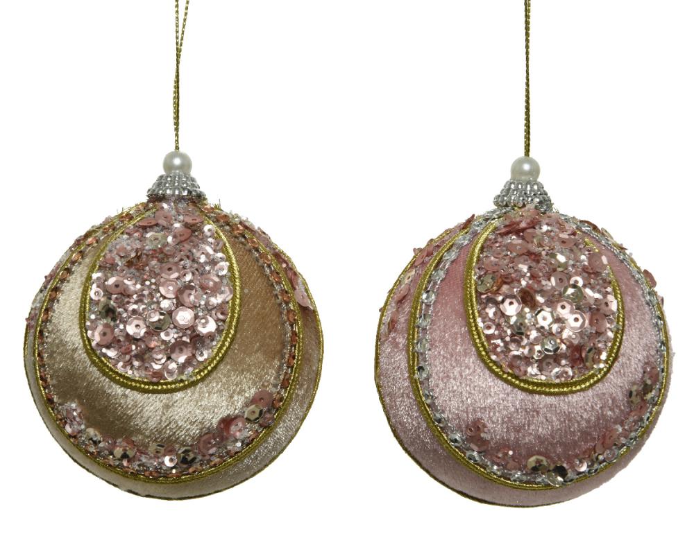 Bauble plastic velvet sequin 1ΤΜΧ