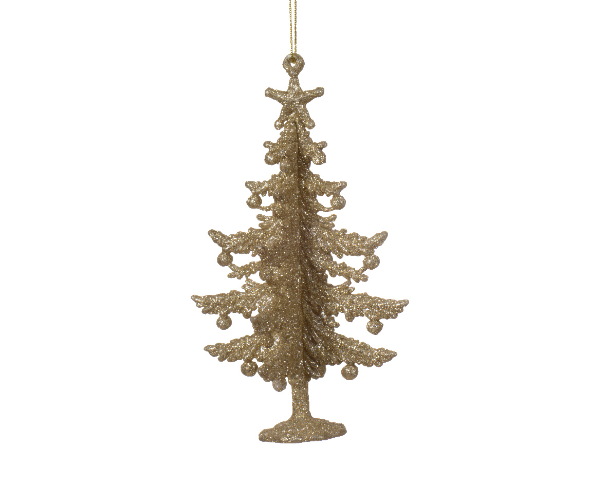 Tree plastic glitter