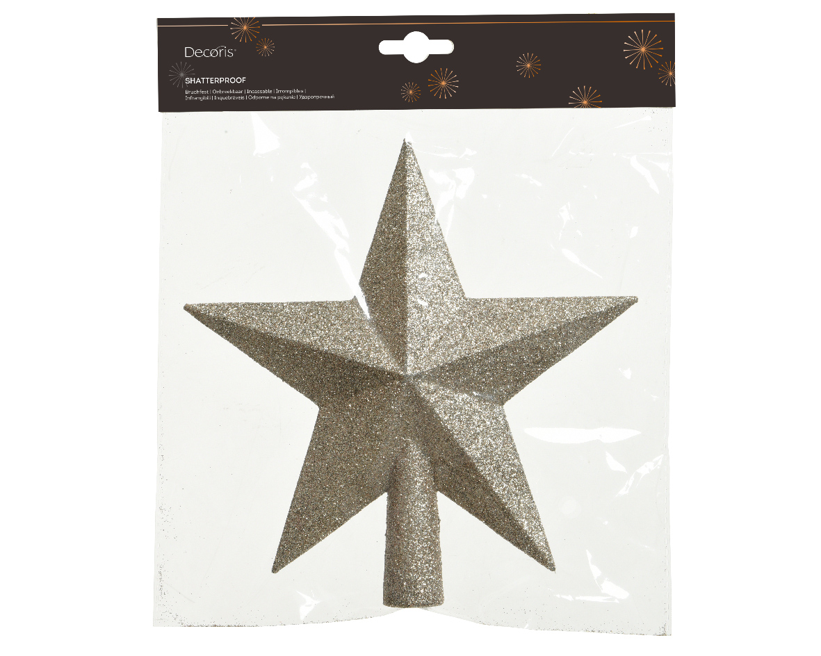 Treetopper shatterproof glitter