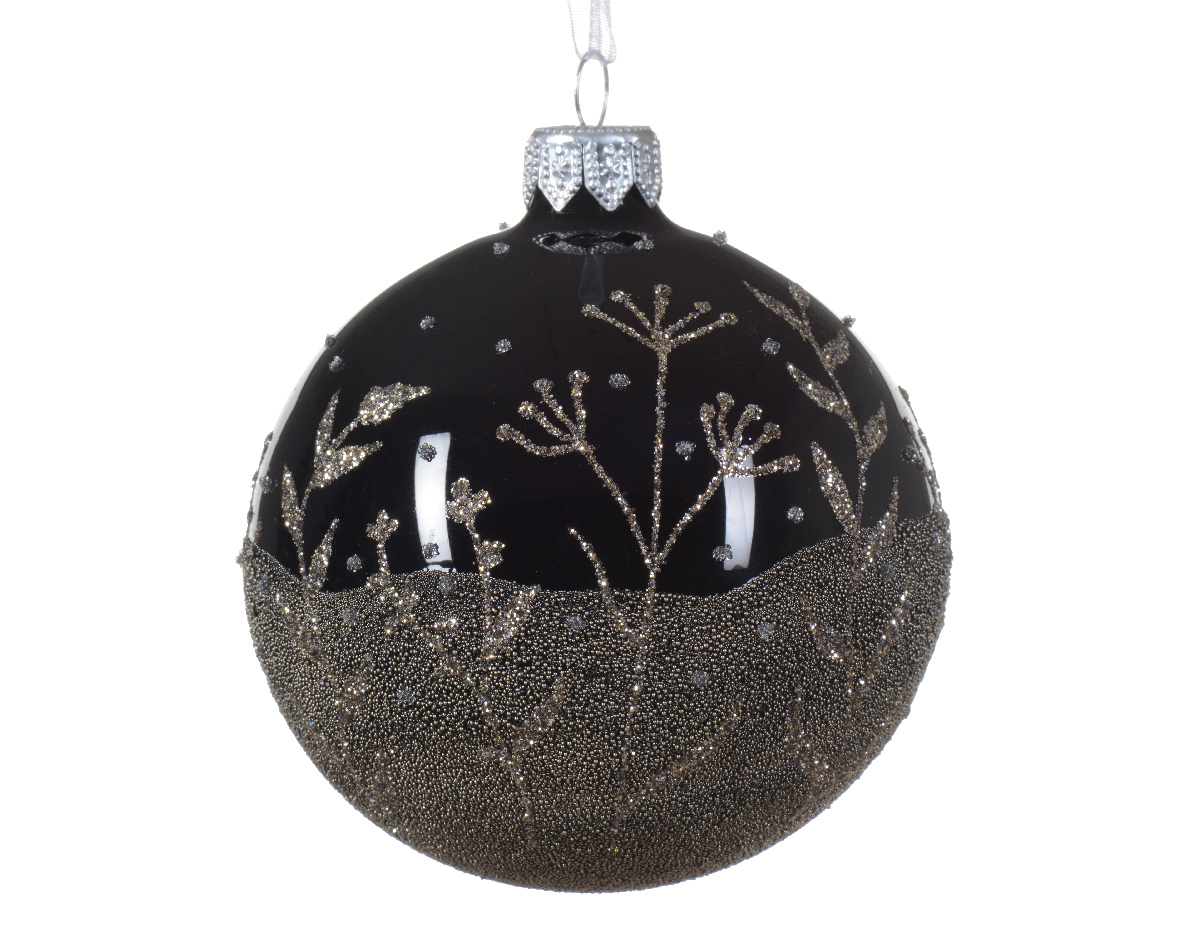 Bauble glass enamel branches all over