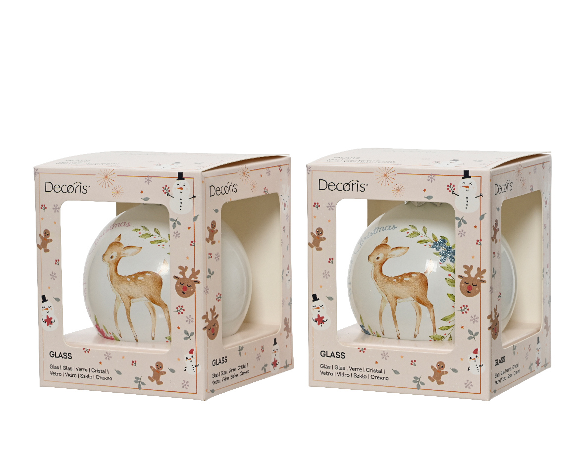 Bauble glass deer- my first christmas 2col ass
