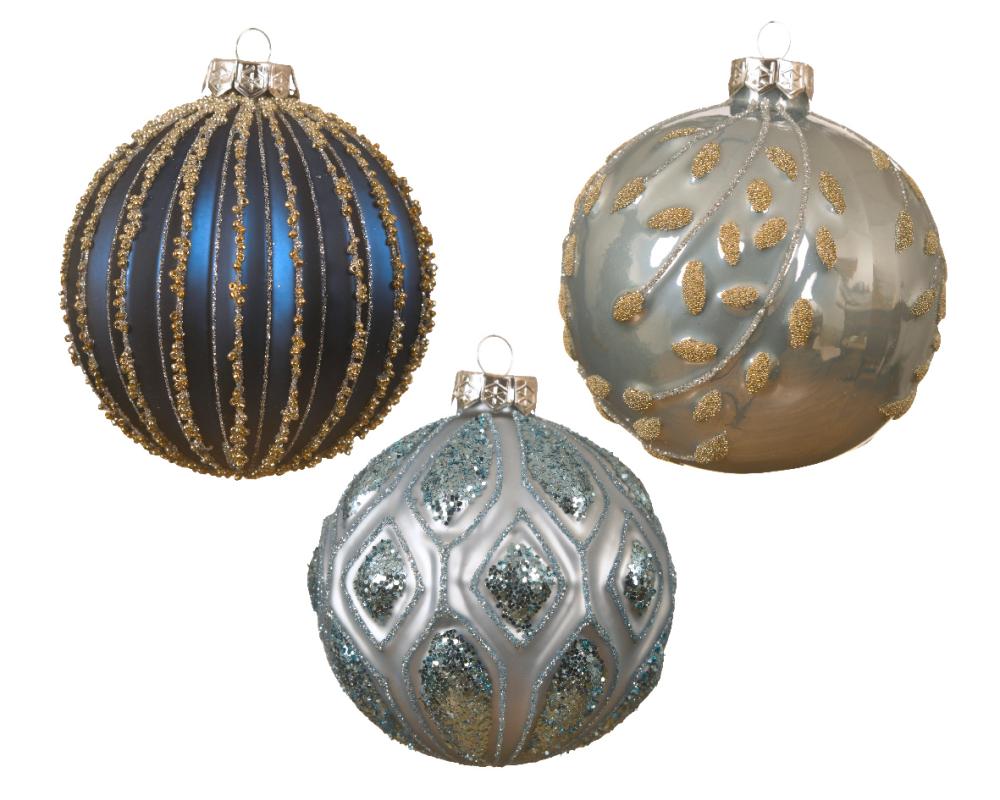 Baubles glass matt-enamel branch mold , rib mold, diamond mold 3ass