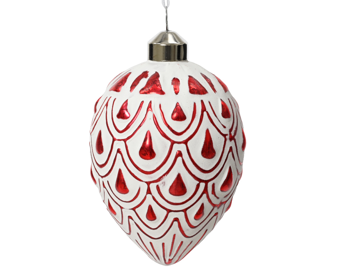 Ornament glass raindrop relief