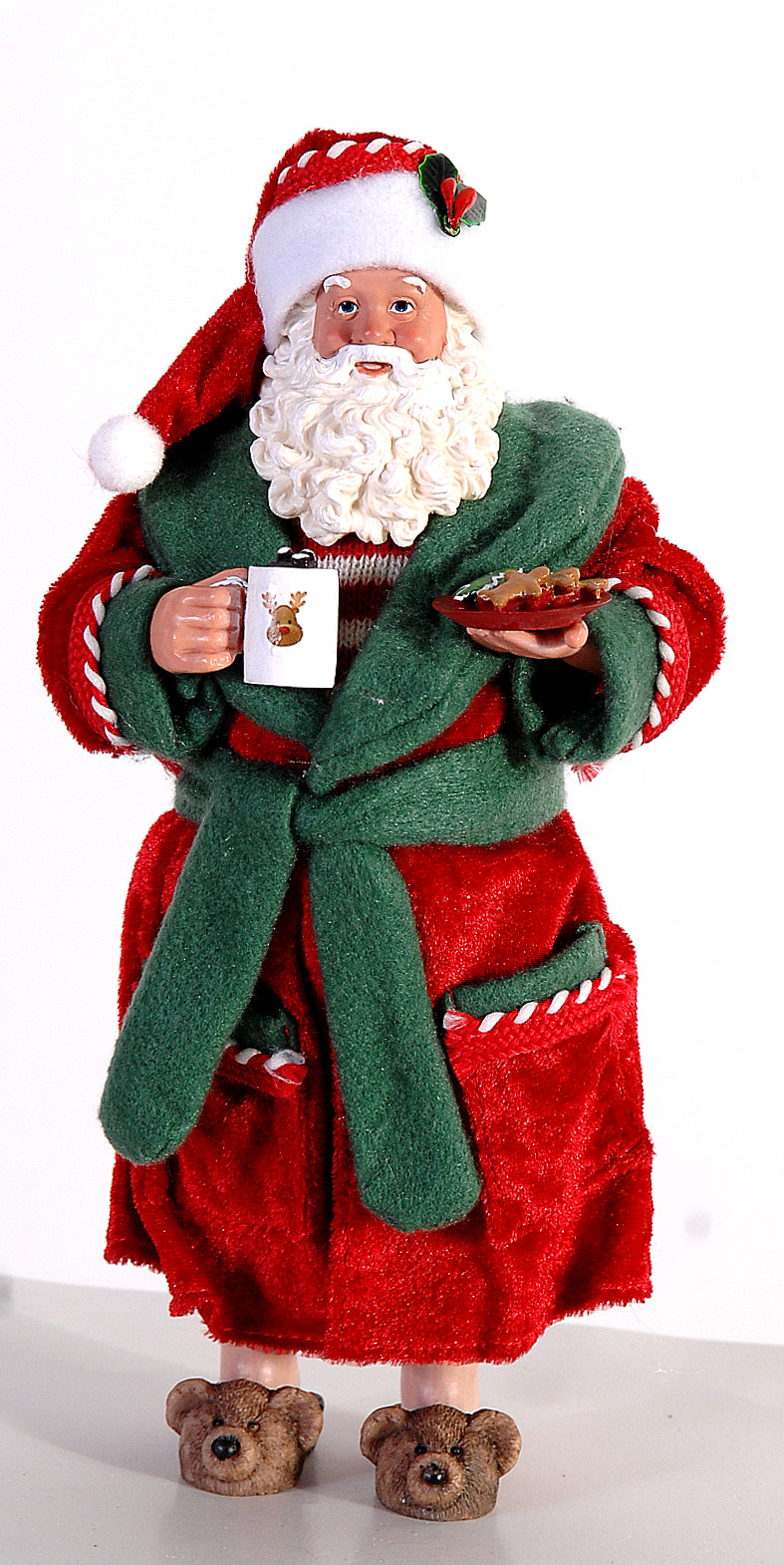 3/12-26cm Standing Santa claus w/slippers