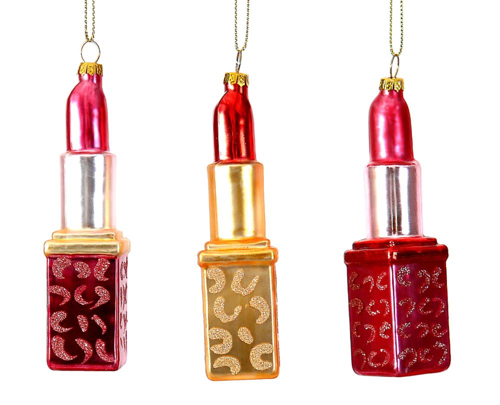 11cm Glass lipstick orn, 1ΤΜΧ