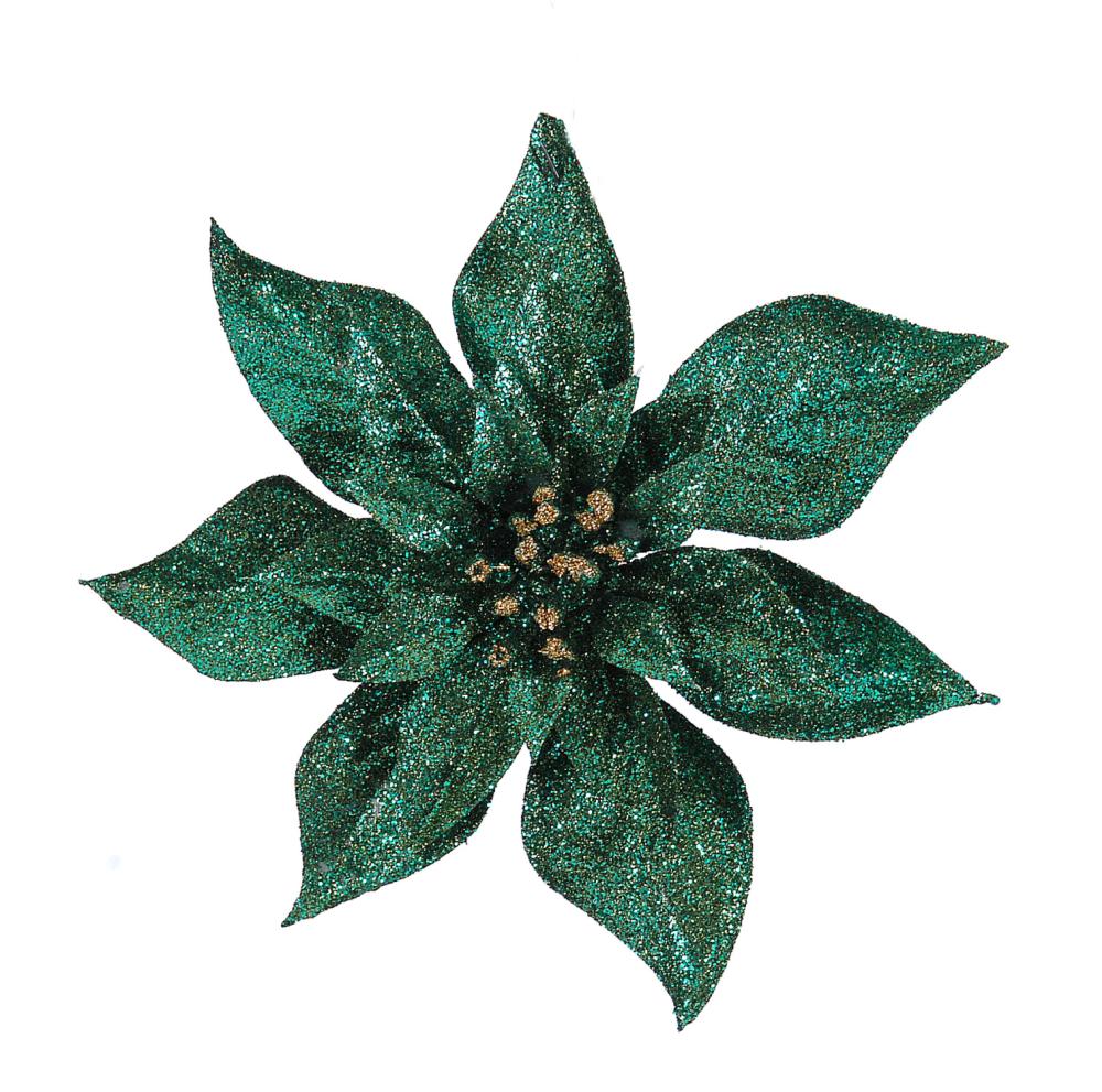 Petrol glittered flower