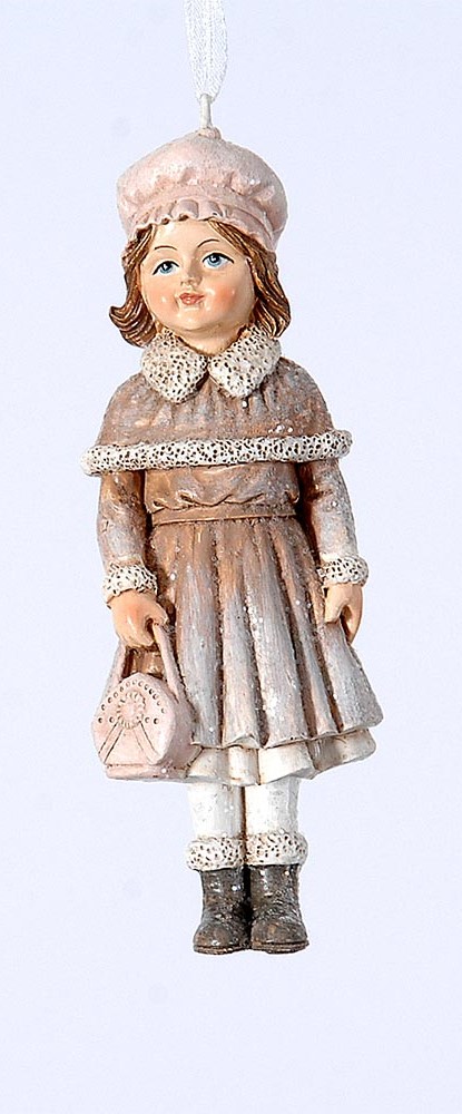 12cm Polyresin girls w/bag,accordion orn, 1ΤΜΧ-Design B