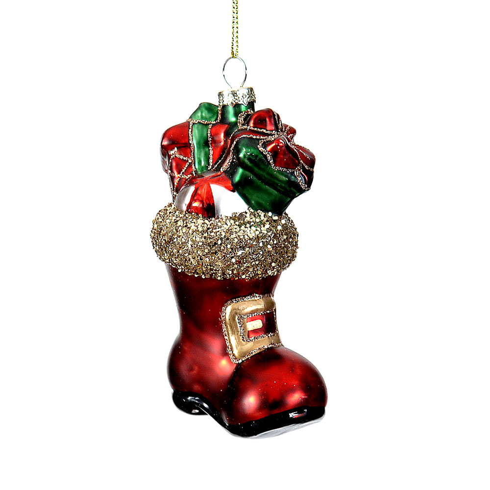 12/48-14cm Glass boot ornament