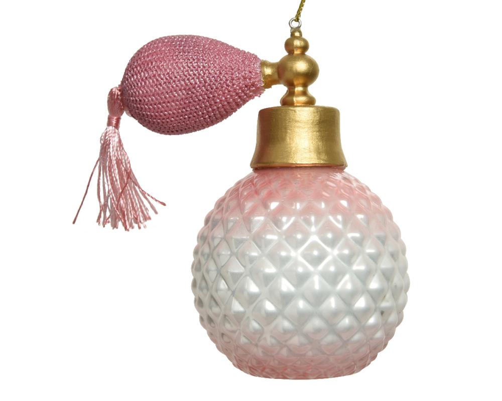Ornament glass champagne glitter