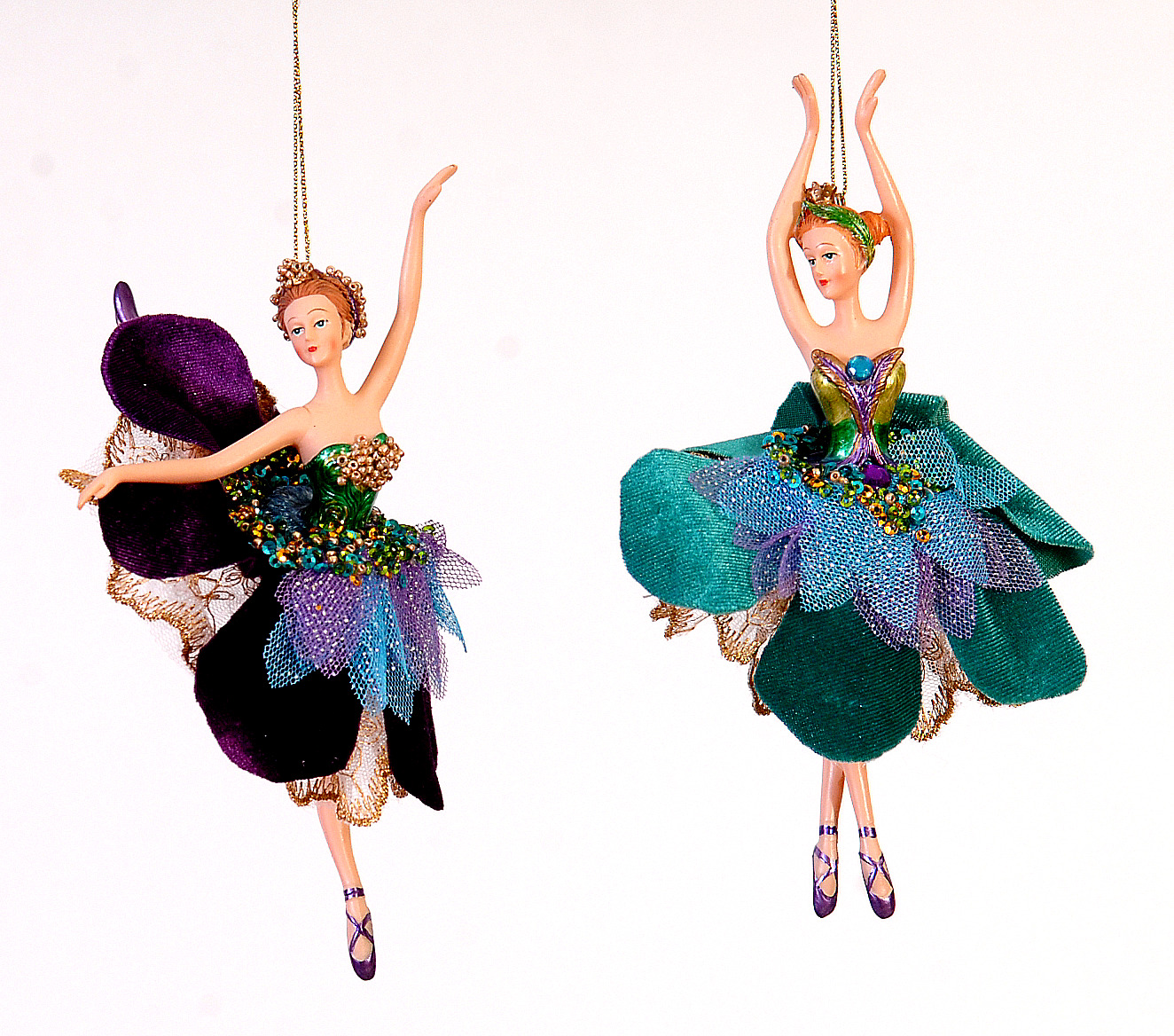 12/72-2Asst 18cm Polyresin ballerina