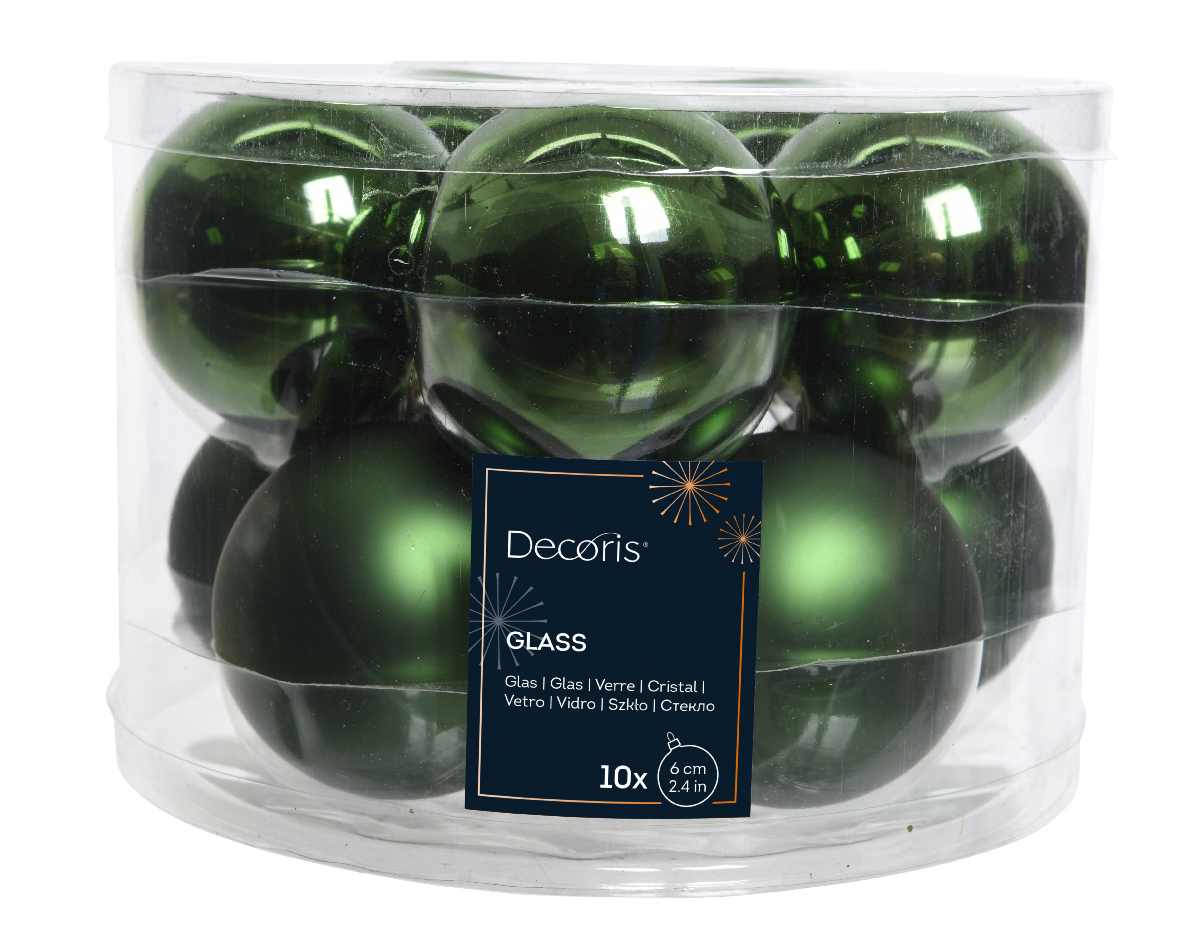 Baubles glass shiny-matt mix