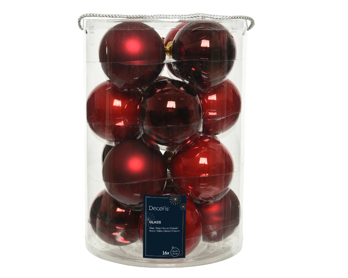 Baubles glass enamel.shiny.matt mix