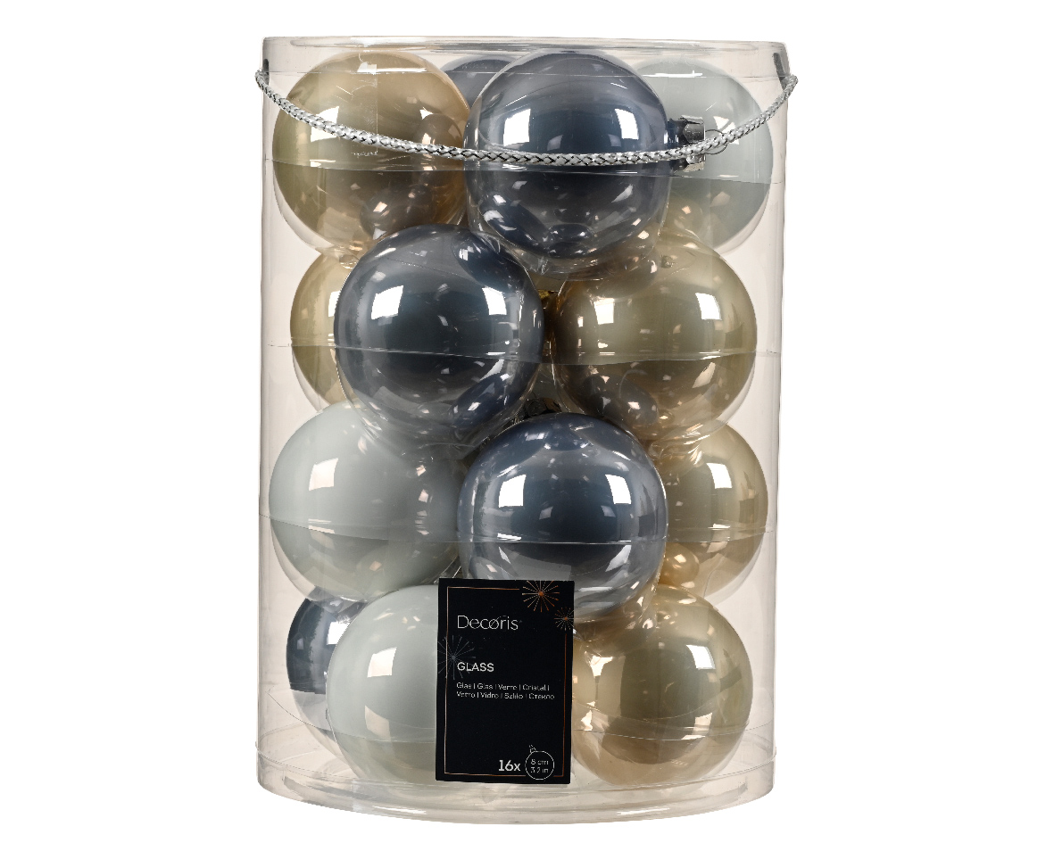Bauble glass shiny-matt mix