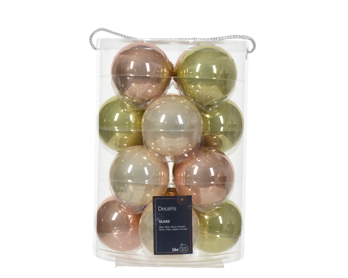 Bauble glass shiny-matt mix