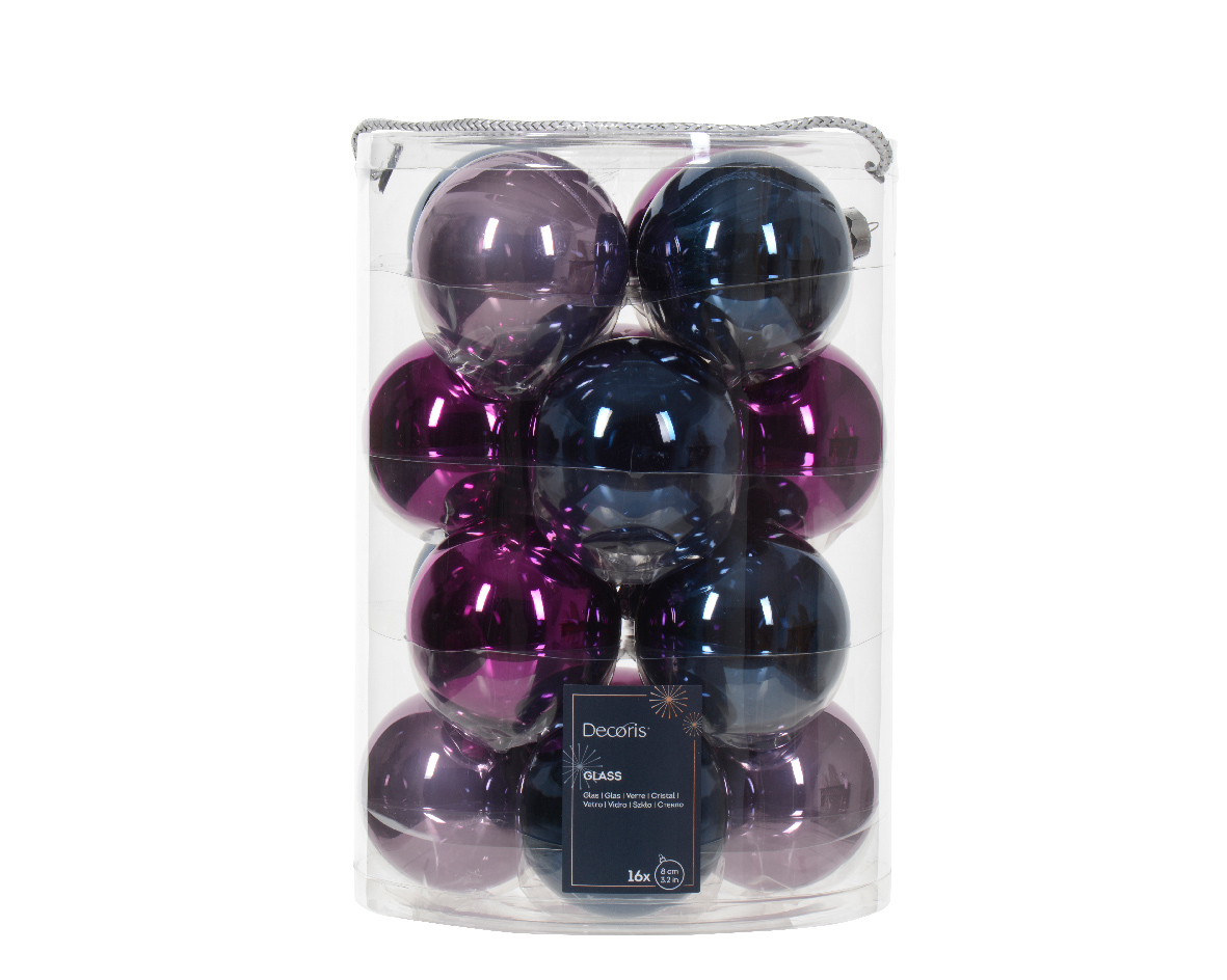 Bauble glass shiny-matt mix