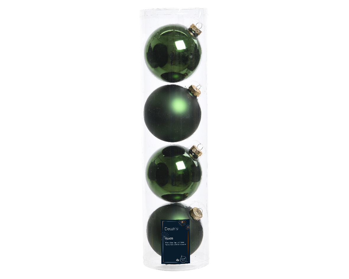 Baubles glass shiny-matt mix