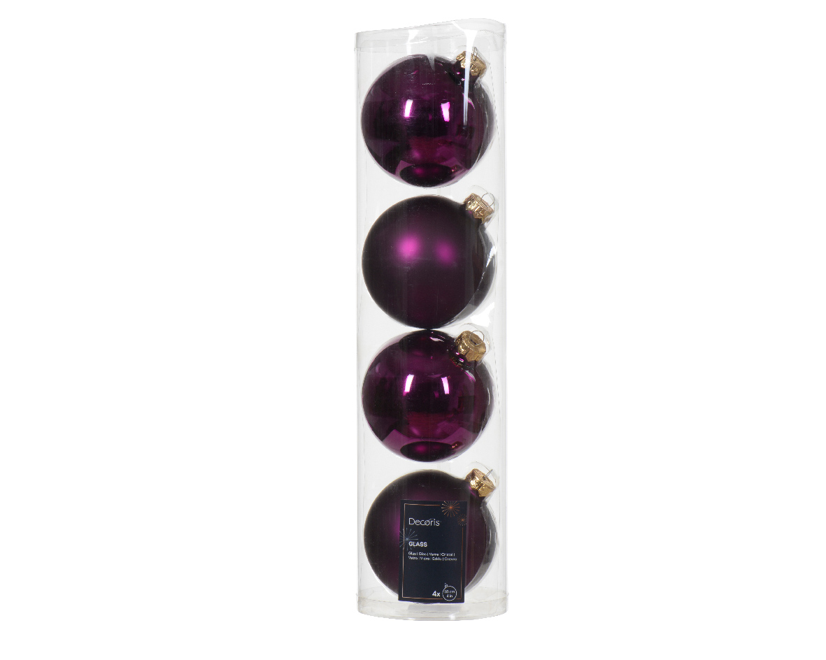 Bauble glass shiny-matt mix
