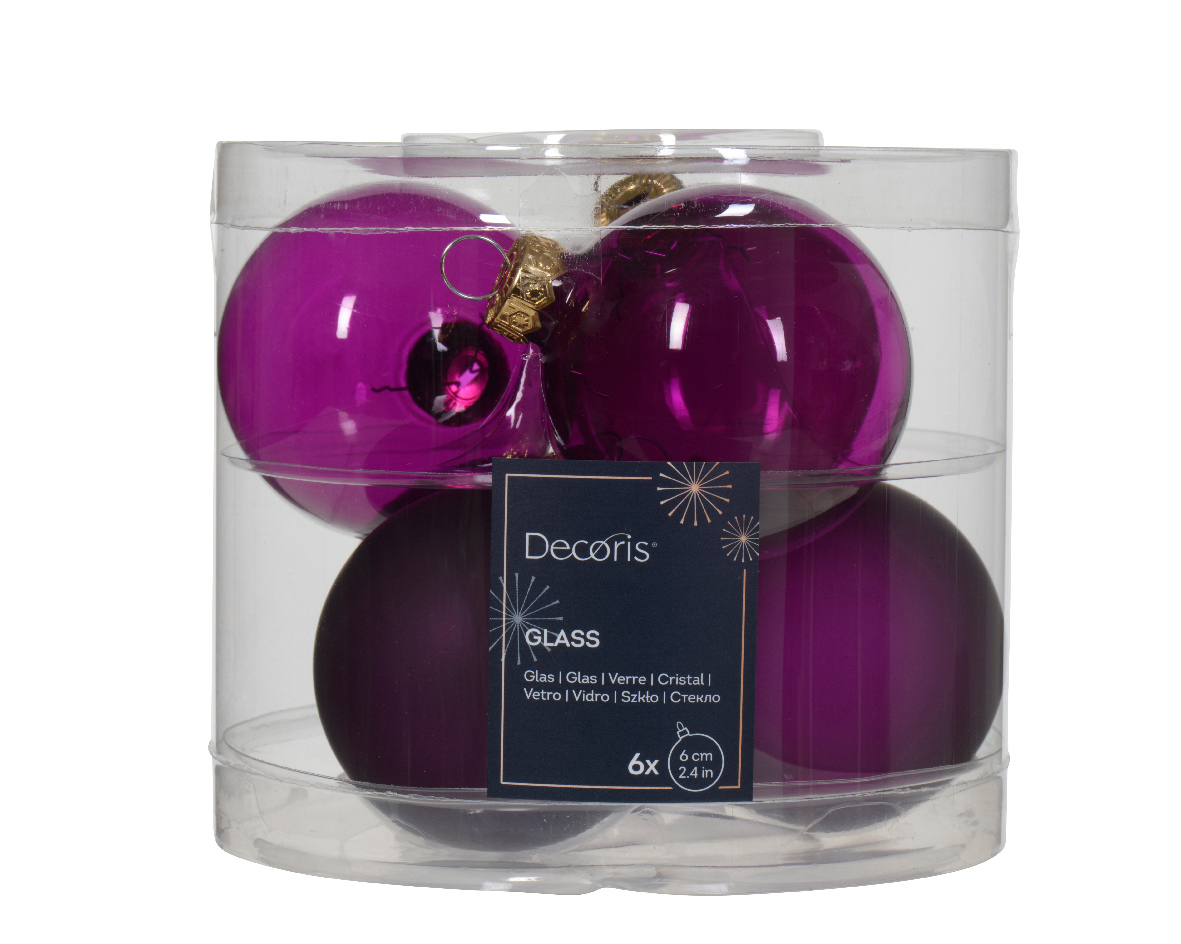 Bauble glass unsilvered shiny