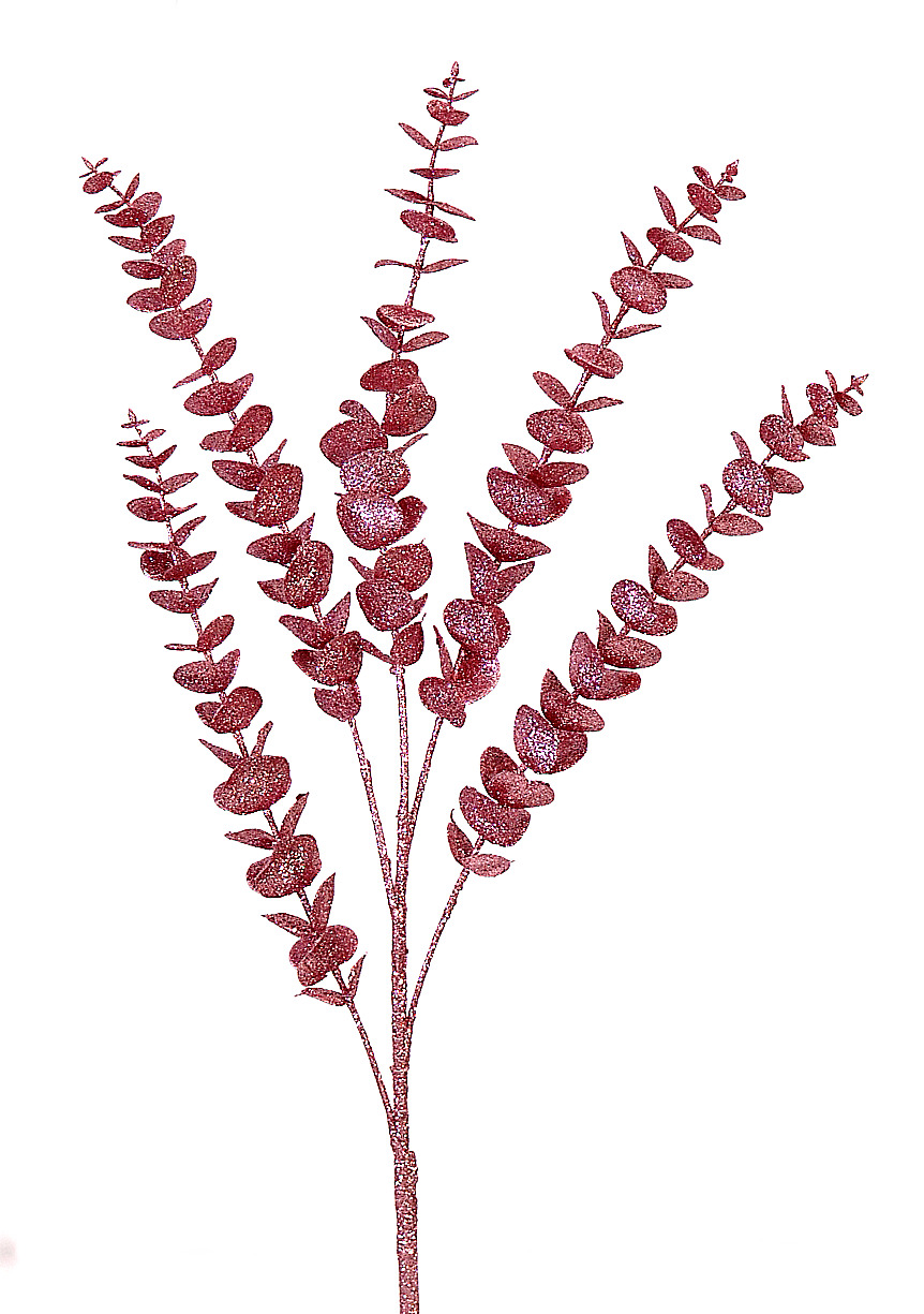 12/96-85cm Pink glittered branch