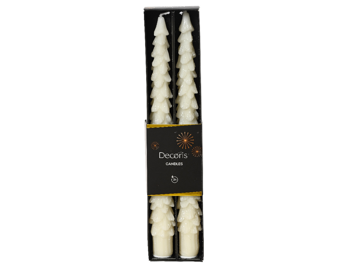 Dinner candle wax glitters