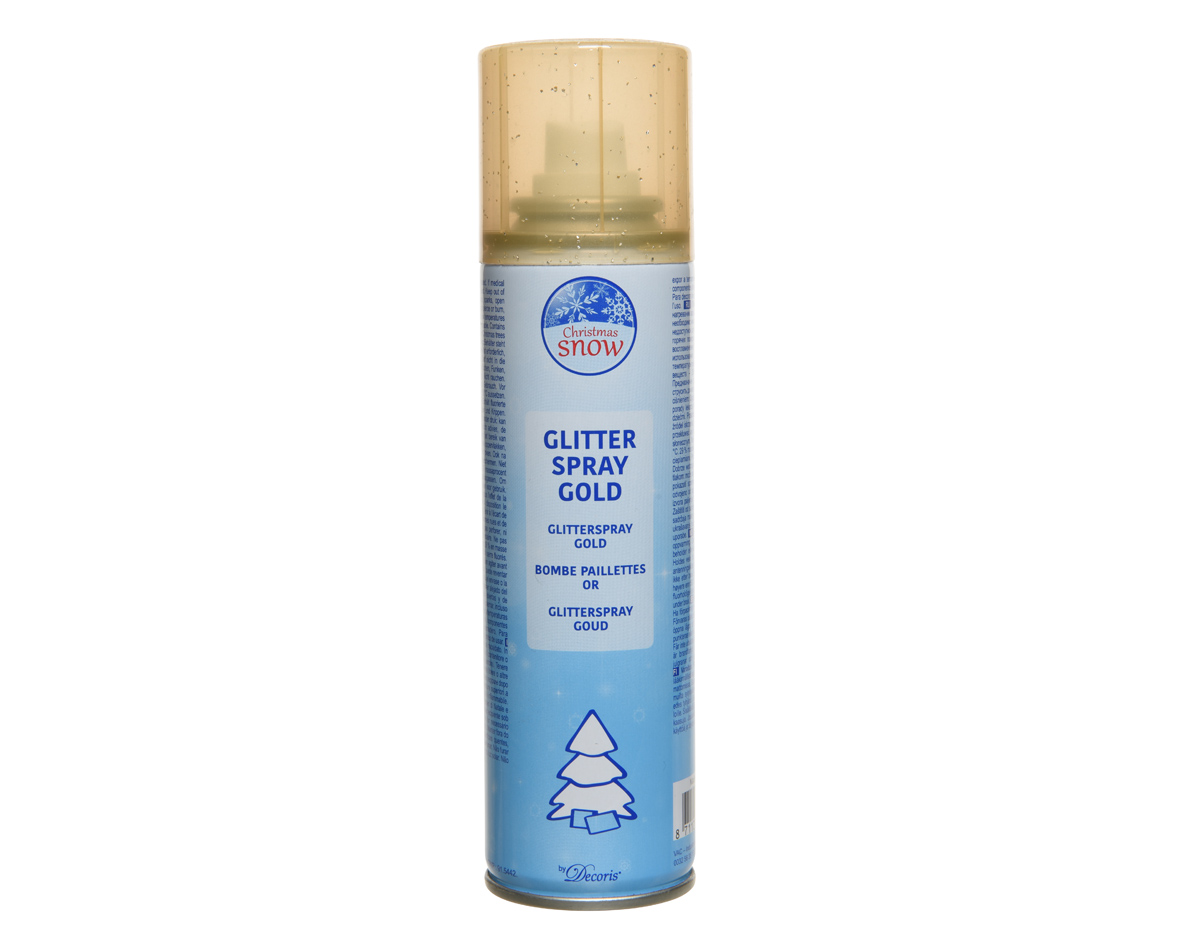 Gold spray glitter