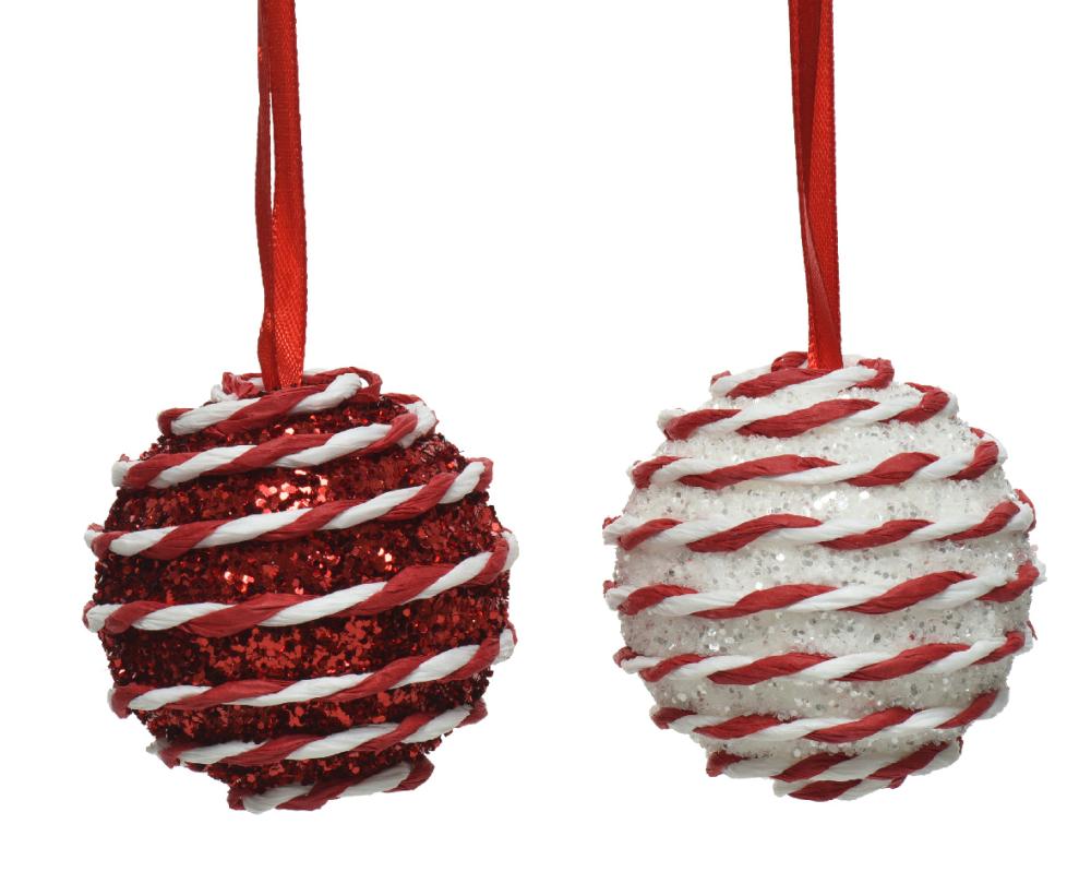 Bauble foam glitter, 6cm, 1ΤΜΧ