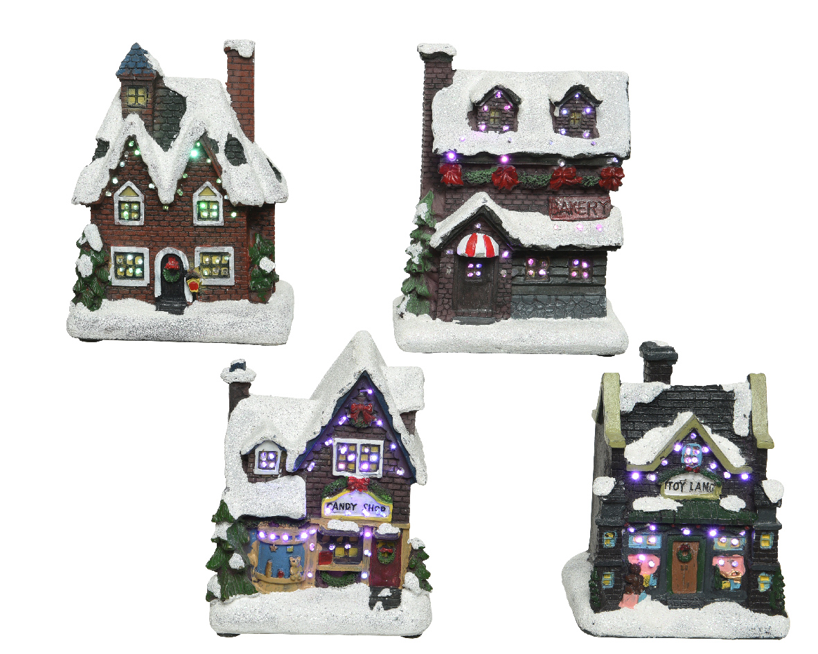 LED scenery polyresin steady BO indoor 4ass