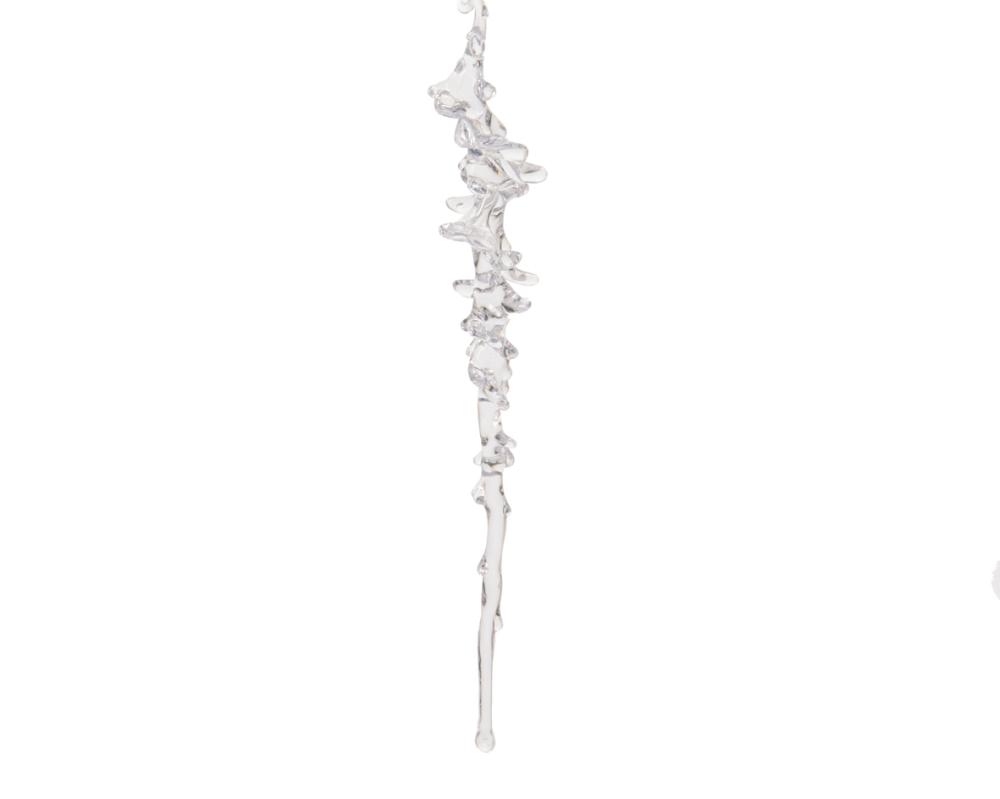 Icicle plastic clear clear