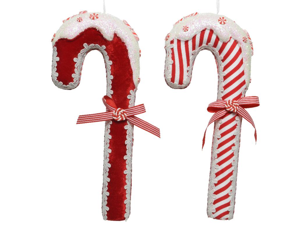 Candy cane foam bow 2ass