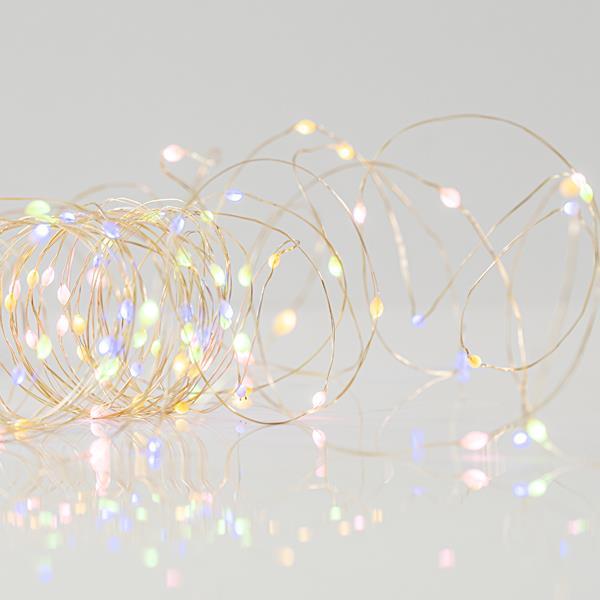 ΣΕΙΡΑ 50 MINI LED, ΜΠΑΤΑΡΙΑΣ, 3xAA, ΜΕ ΠΡΟΓΡΑΜΜΑ, ΠΡΟΕΚΤΑΣΗ ΠΑΡΟΧΗΣ 10cm, ΑΣΗΜΙ ΧΑΛΚΟΣ, ΧΡΩΜΑΤΙΣΤΟ OPAL-ΘΕΡΜΟ ΛΕΥΚΟ LED, ΑΝΑ 10c