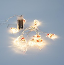 ΣΕΙΡΑ, 10 LED 5mm, ΜΕ ΑΚΡΥΛΙΚΟΥΣ ΑΓΙΟΒΑΣΙΛΙΔΕΣ ΚΑΙ ΠΙΓΚΟΥΙΝΟΥΣ, ΜΠΑΤΑΡΙΑΣ, ΔΙΑΦΑΝΟ ΚΑΛΩΔΙΟ, ΘΕΡΜΟ ΛΕΥΚΟ LED, ANA 10cm, ΠΡΟΕΚΤΑΣΗ