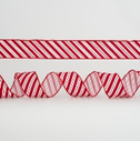 ΚΟΡΔΕΛΑ ΛΕΥΚΗ, ΜΕ ΚΟΚΚΙΝΑ ΣΧΕΔΙΑ, 6,35cm, 10Y