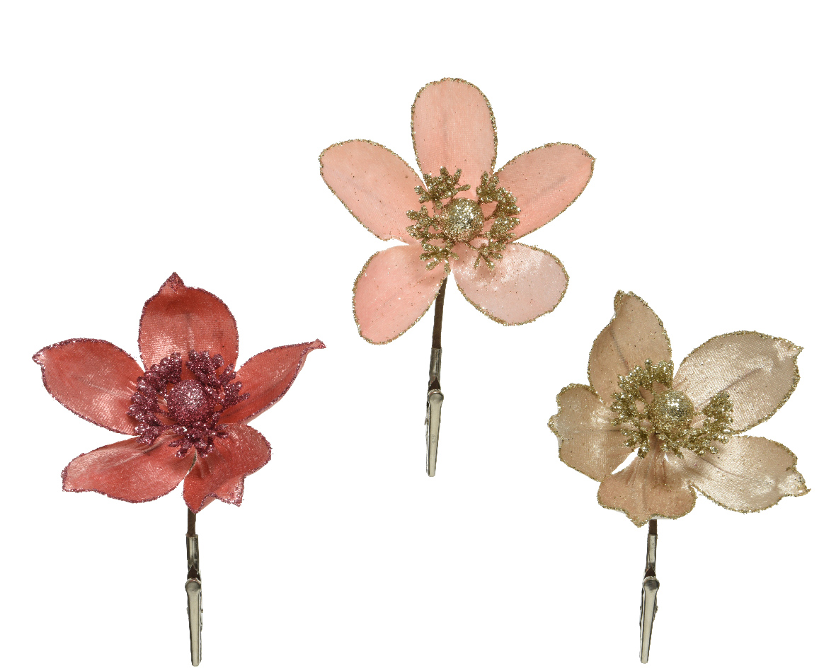 Flower polyester 3col ass