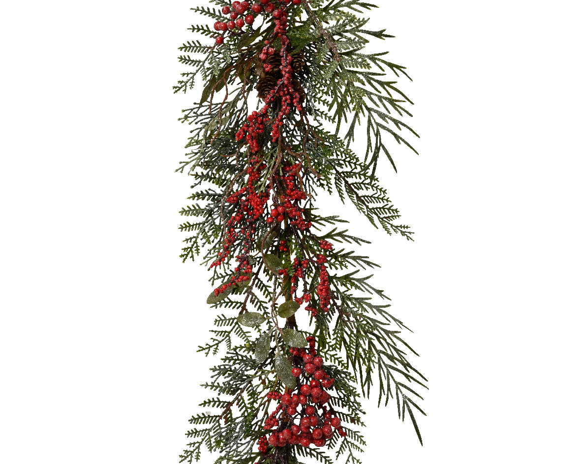 Garland glitter berries indoor