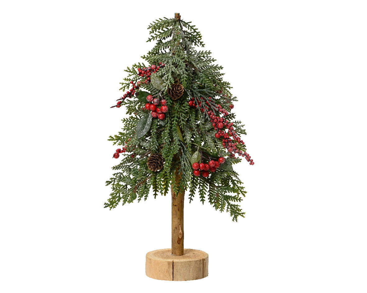 Mini tree glitter berries indoor