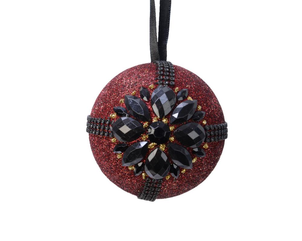 Bauble foam glitter bead flower