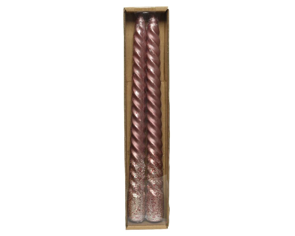 Candle paraffin, wax swirl metalic finish glitters