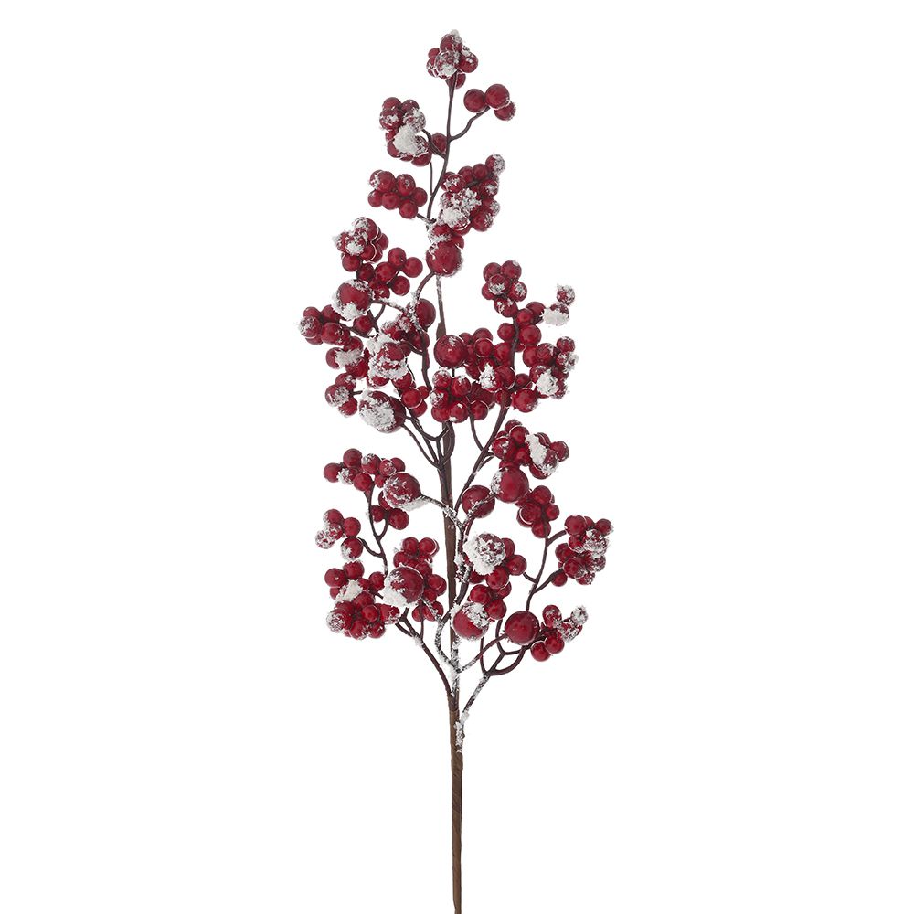 ΧΡ ΚΟΚΚΙΝΑ ΧΙΟΝΙΣΜΕΝΑ BERRIES ΚΛΑΔΙ 60ΕΚ