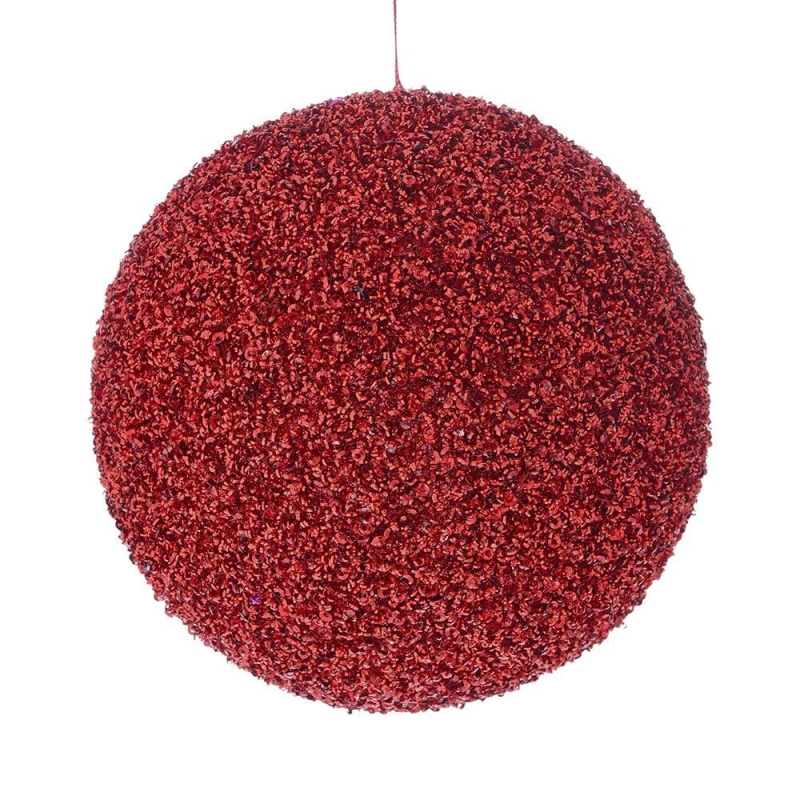 ΧΡ ΚΟΚΚΙΝΗ GLITTER FOAM ΜΠΑΛΑ 10ΕΚ