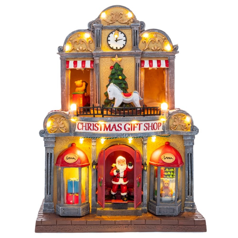 ΧΡ ΜΑΓΑΖΙ GIFT SHOP ΜΕ ΦΩΣ ΜΟΥΣΙΚΗ ΚΑΙ ΚΙΝΗΣΗΣ 24Χ18Χ30.5ΕΚ.ΜΕ ΑΝΤΑΠΤΟΡΑ ΡΕΥΜΑΤΟΣ