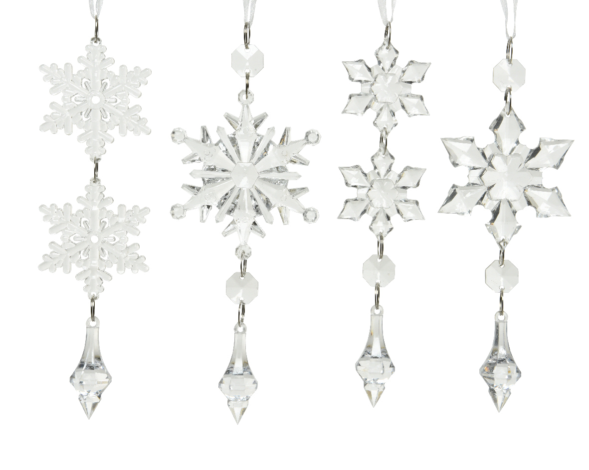 Snowflake acrylic acrylic drops and beads / ΤΙΜΗ ΤΕΜΑΧΙΟΥ