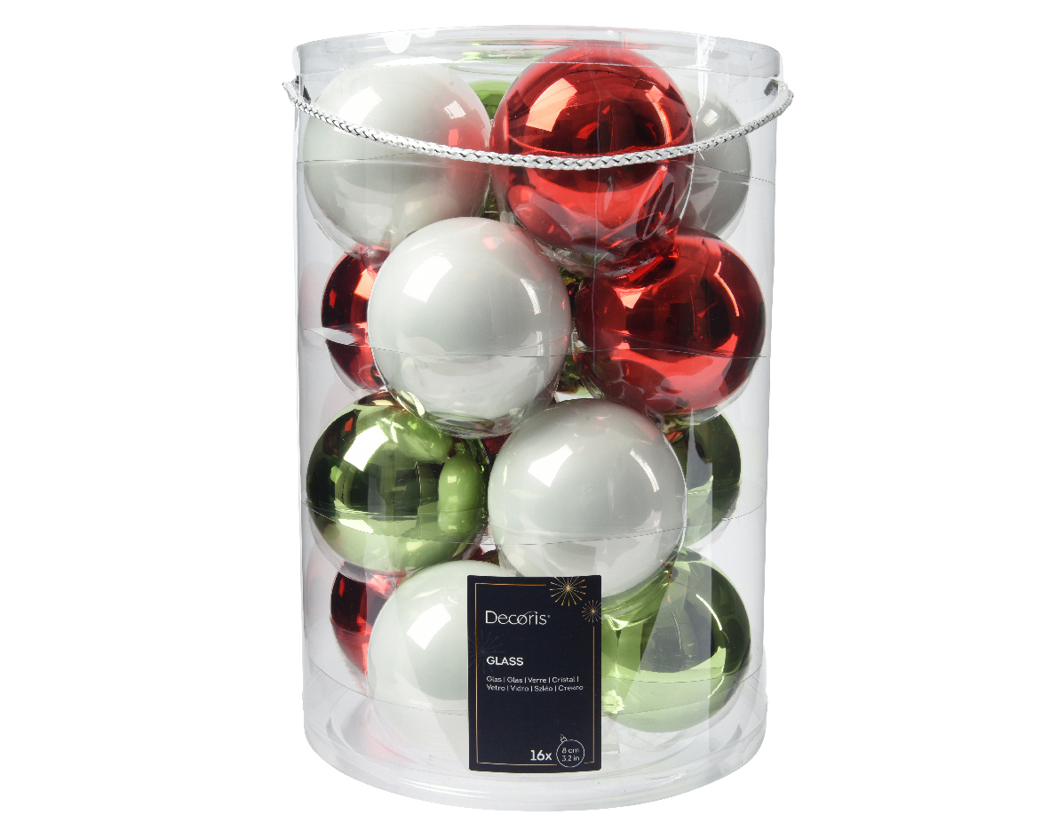 Baubles glass shiny. enamel mix