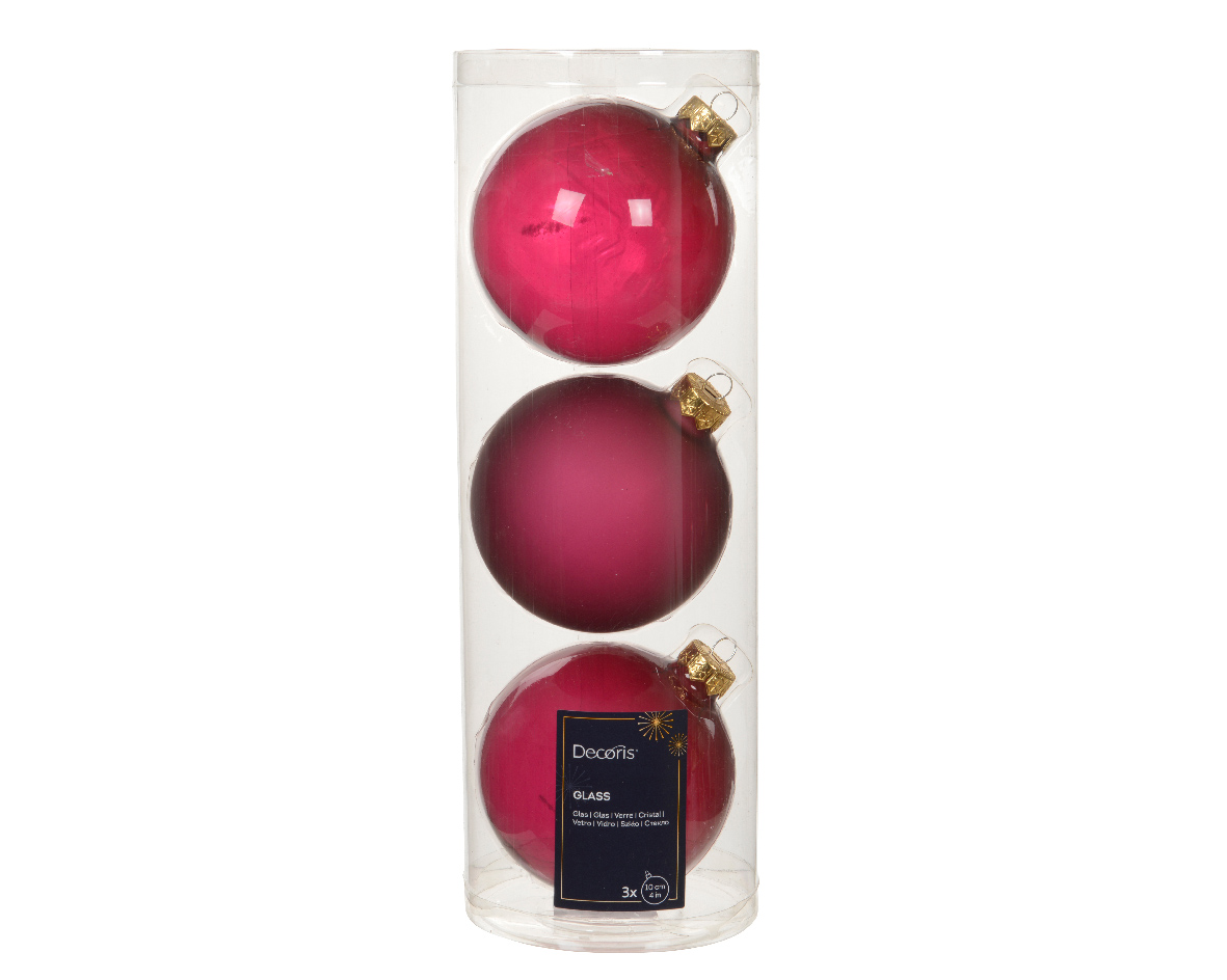 Baubles glass unsilvered enamel. matt mix