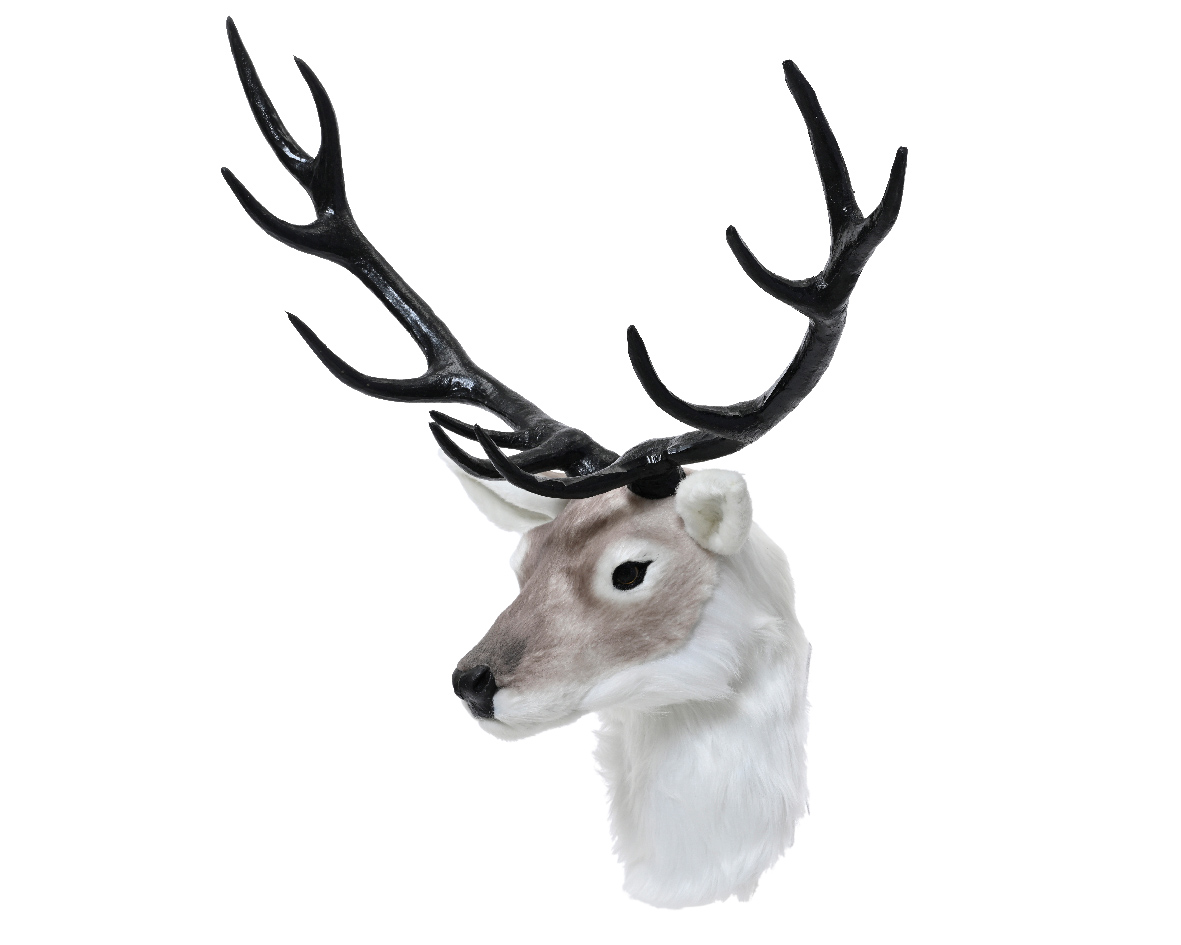 Deerhead plastic faux fur