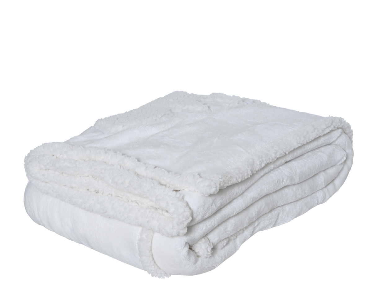 Throw polyester 100%polyester flannel 70% recycled
