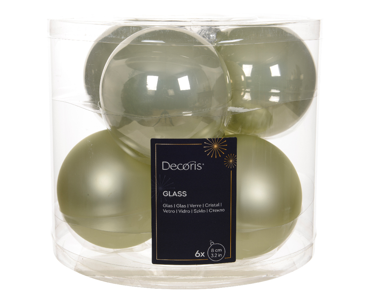 Bauble glass enamel. matt mix