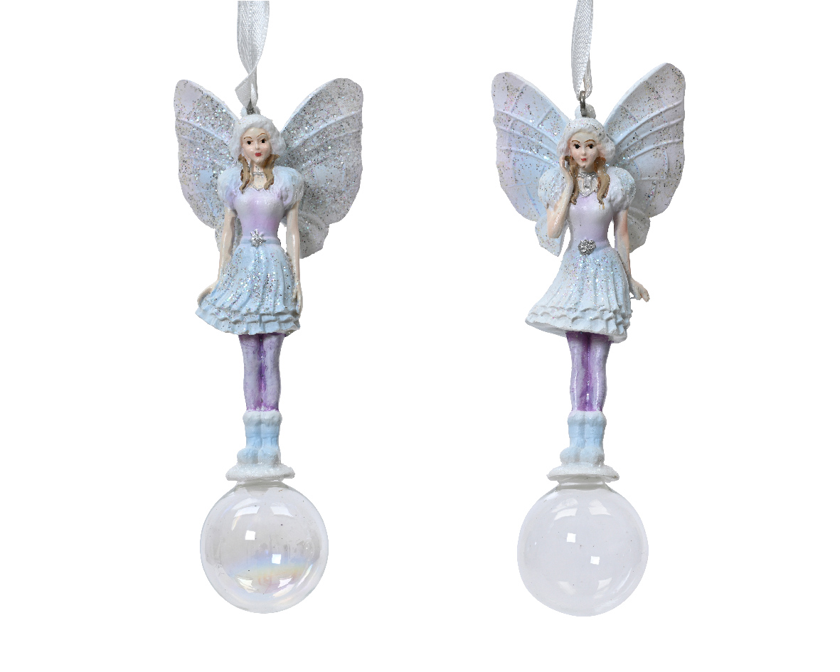 Elf polyresin glass ball
