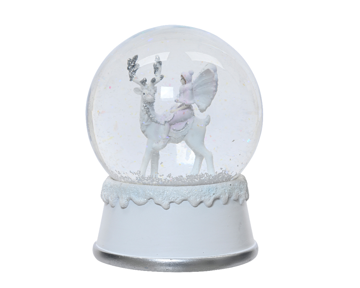 Waterball polyresin ball elf and deer