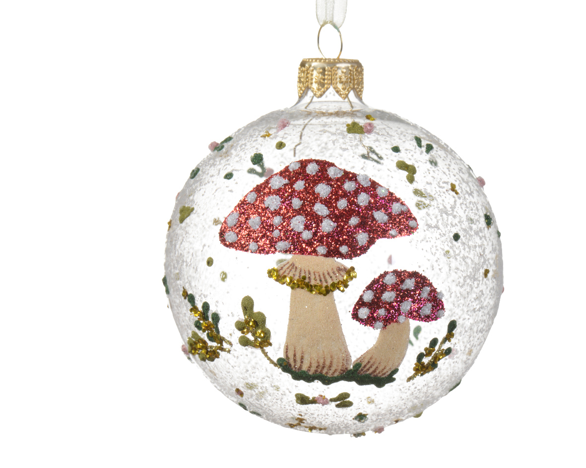 Bauble glass clear mushroom / ΤΙΜΗ ΤΕΜΑΧΙΟΥ