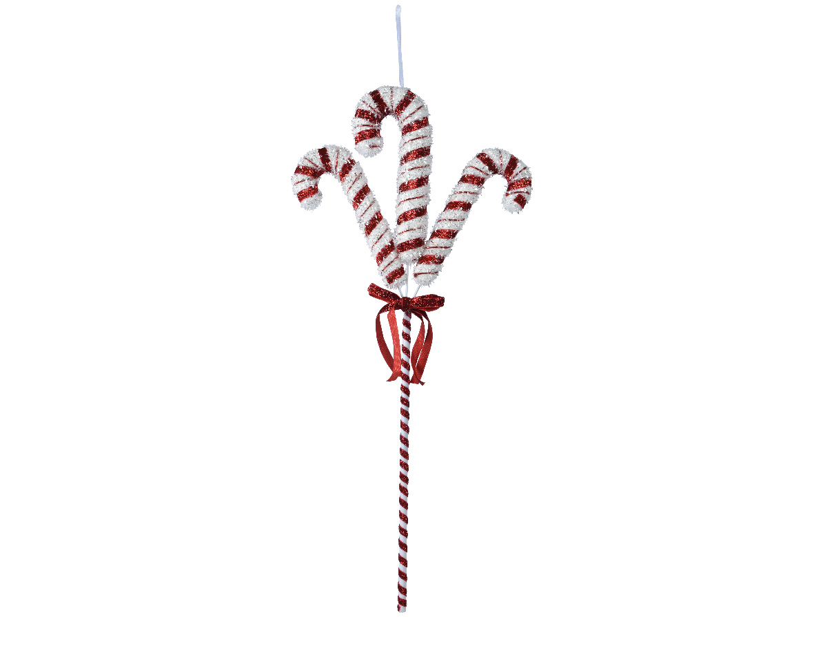 Candy cane foam tinsel
